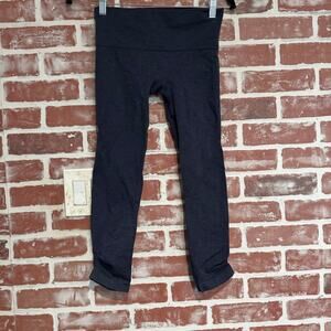 Lululemon Textured Seamless High-Rise Leggings Navy Blue Size 6